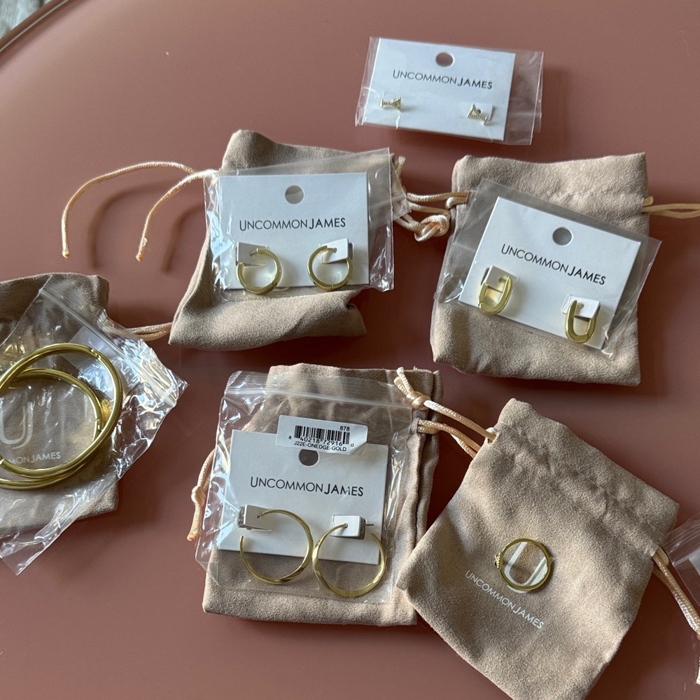 Uncommon James Brass Tone Hoop Collection